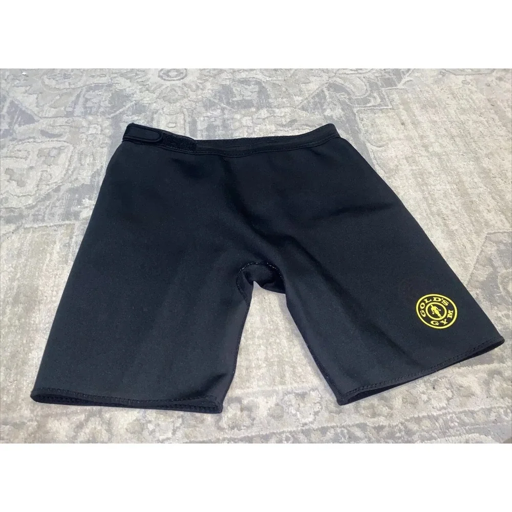 Golds‎ Gym Black Neoprene Compression Shorts Elastic Waist Men's Size L/XL
